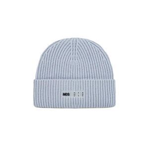 MCQ Ribbed Knit Beanie with Logo Patch Women PURPLE Caps & Hats